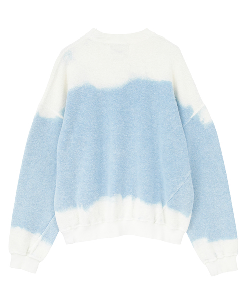 【NOMARHYTHM TEXTILE/ノーマリズムテキスタイル】HandDyed Reverse Twist Sweat 詳細画像 サックスブルー 2
