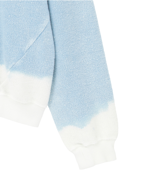 【NOMARHYTHM TEXTILE/ノーマリズムテキスタイル】HandDyed Reverse Twist Sweat 詳細画像 サックスブルー 4