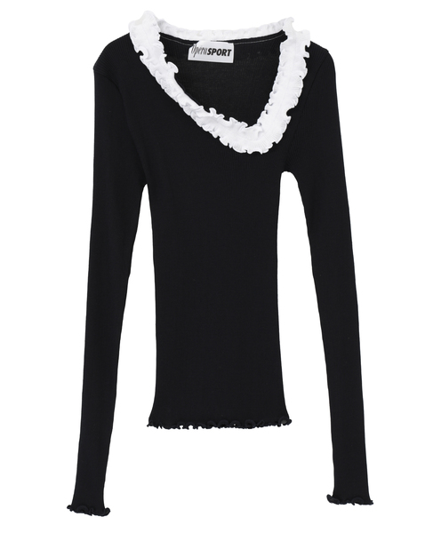 【OPERASPORT/オペラスポーツ】EVITA SEAMLESS TOP 詳細画像 ブラック 1