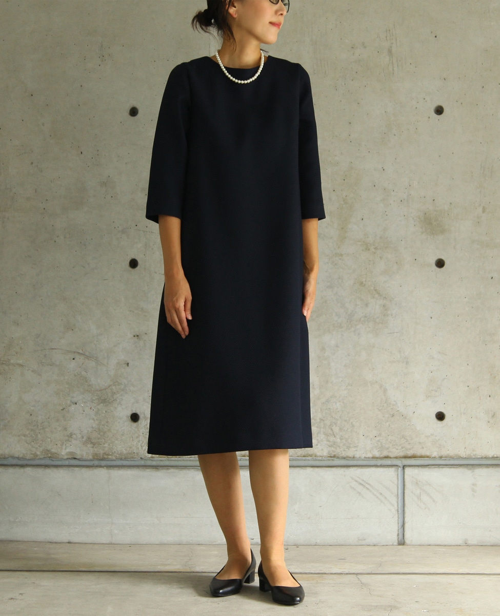 Noir 刺し子風ブッチャー７分袖ワンピース 商品詳細 メルローズ公式通販 Melrose Store メルローズストア