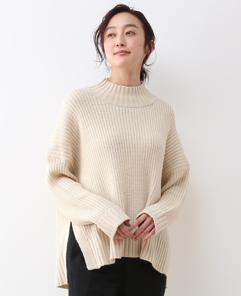 福田麻琴さんオススメ タック編み抜け感ハイネックプルオーバー 商品詳細 メルローズ公式通販 Melrose Store メルローズストア