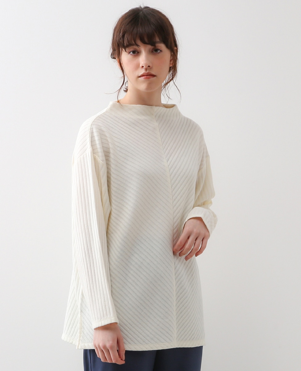 リブニットソーボトルネックカットソー 商品詳細 メルローズ公式通販 Melrose Store メルローズストア リブニットソーボトルネックカットソー 商品詳細 メルローズ公式通販 Melrose Store メルローズストア