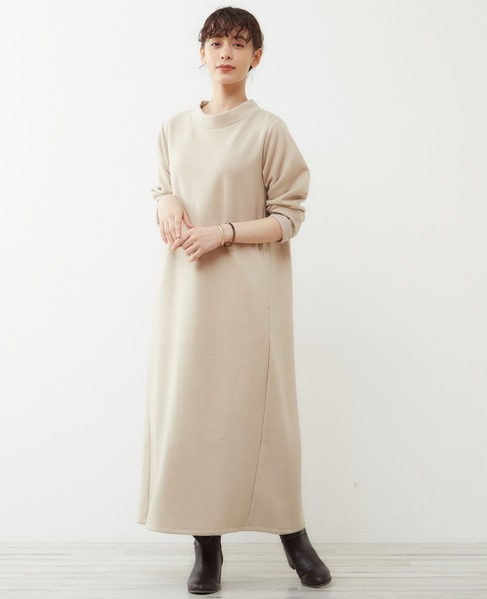 大人シンプル暖かいセミフレアーロングワンピース 商品詳細 メルローズ公式通販 Melrose Store メルローズストア