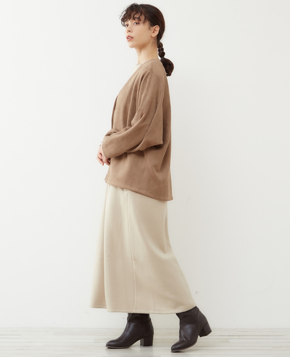 大人シンプル暖かいセミフレアーロングワンピース 商品詳細 メルローズ公式通販 Melrose Store メルローズストア