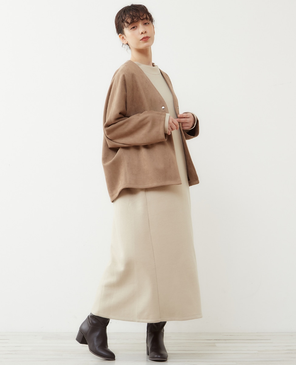 大人シンプル暖かいセミフレアーロングワンピース 商品詳細 メルローズ公式通販 Melrose Store メルローズストア