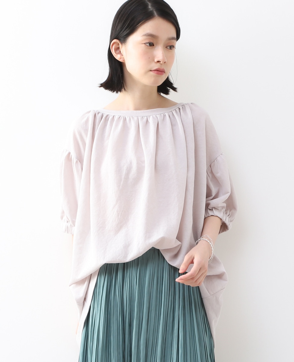 サラッとした繊細なスモックブラウス見え 伸縮して着心地も抜群ラクして可愛いカットソー 商品詳細 メルローズ公式通販 Melrose Store メルローズストア