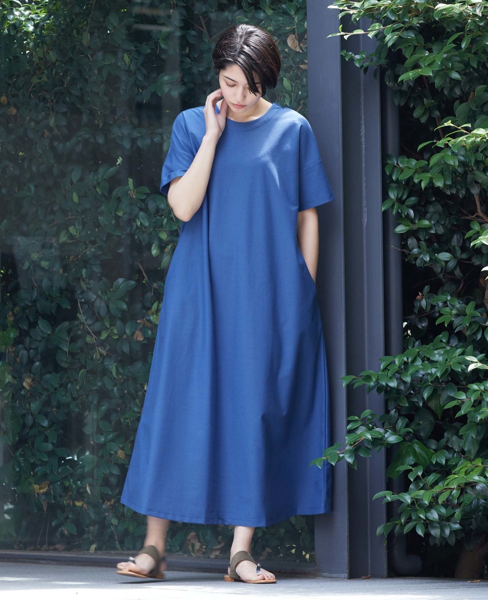 ゆるっと楽ちん 綿麻フレアーロングワンピース 半袖 商品詳細 メルローズ公式通販 Melrose Store メルローズストア