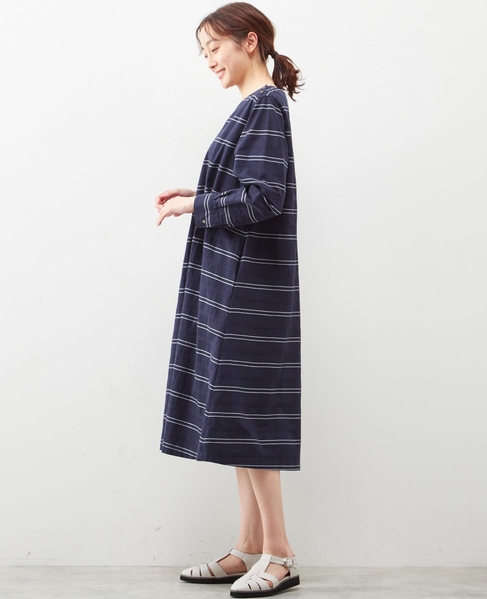 綿100 ボーダー素材がさわやか マリンな雰囲気が魅力のサックワンピース 商品詳細 メルローズ公式通販 Melrose Store メルローズストア