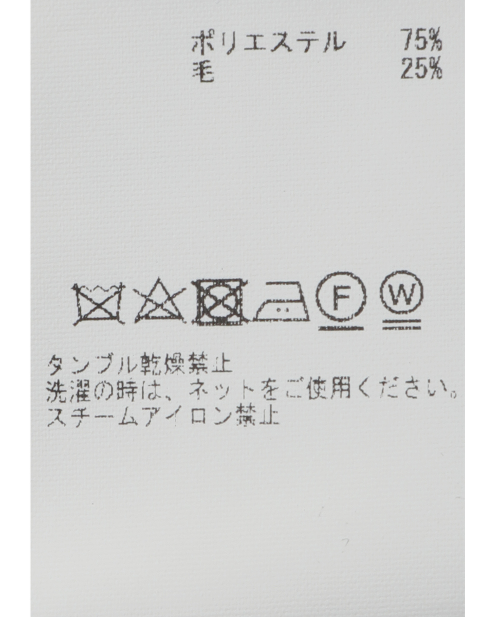 【ウール混の上質なジャパンファブリックを使用☆先染めチェックのタイ付きブラウス】 詳細画像 ボルドー 19