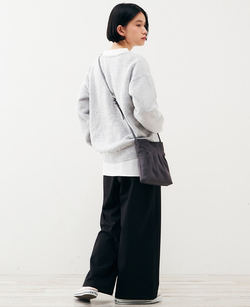 【ふわっと暖かい風合いの深めVネック☆レイヤードを楽しめるプレーンなシンプルニット】 詳細画像 ライトグレー 6