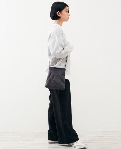 【ふわっと暖かい風合いの深めVネック☆レイヤードを楽しめるプレーンなシンプルニット】 詳細画像 ライトグレー 8