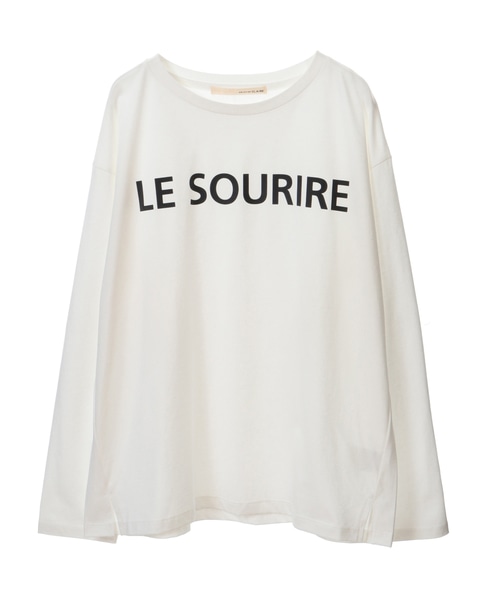 Le Sourire フランス語でスマイルという意味のプレーンロゴtシャツ 商品詳細 メルローズ公式通販 Melrose Store メルローズストア