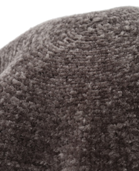 【暖かみのあるモール糸を使ったベレー帽】 詳細画像 グレイッシュベージュ 8