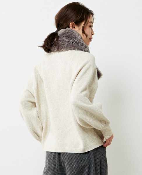 【ウォッシャブルで程よくゆったり♪ワイドリブハイネックニットプルオーバー】 詳細画像 キナリ 7