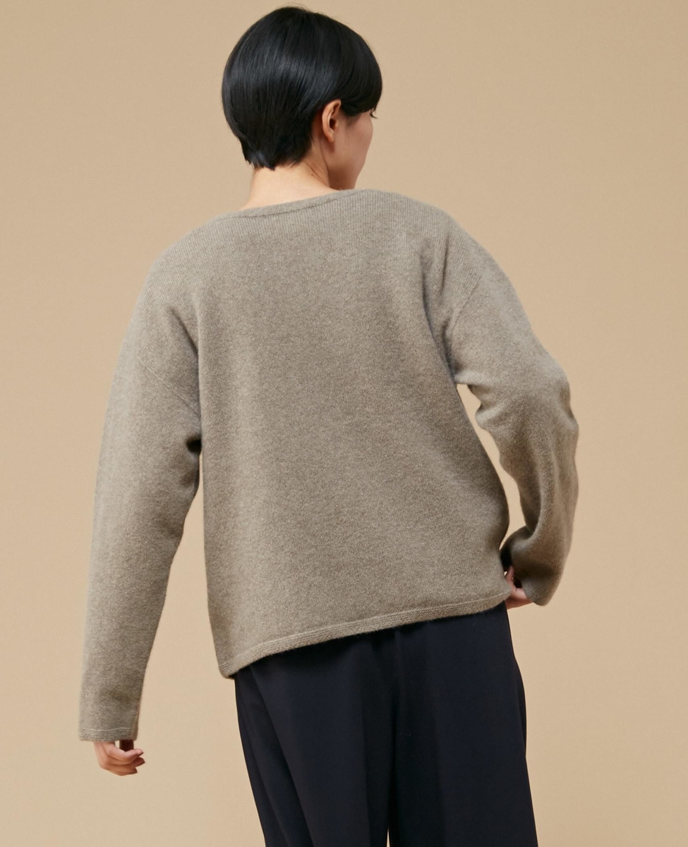 DRESSTERIOR カシミヤ混ホールガーメントプルオーバー