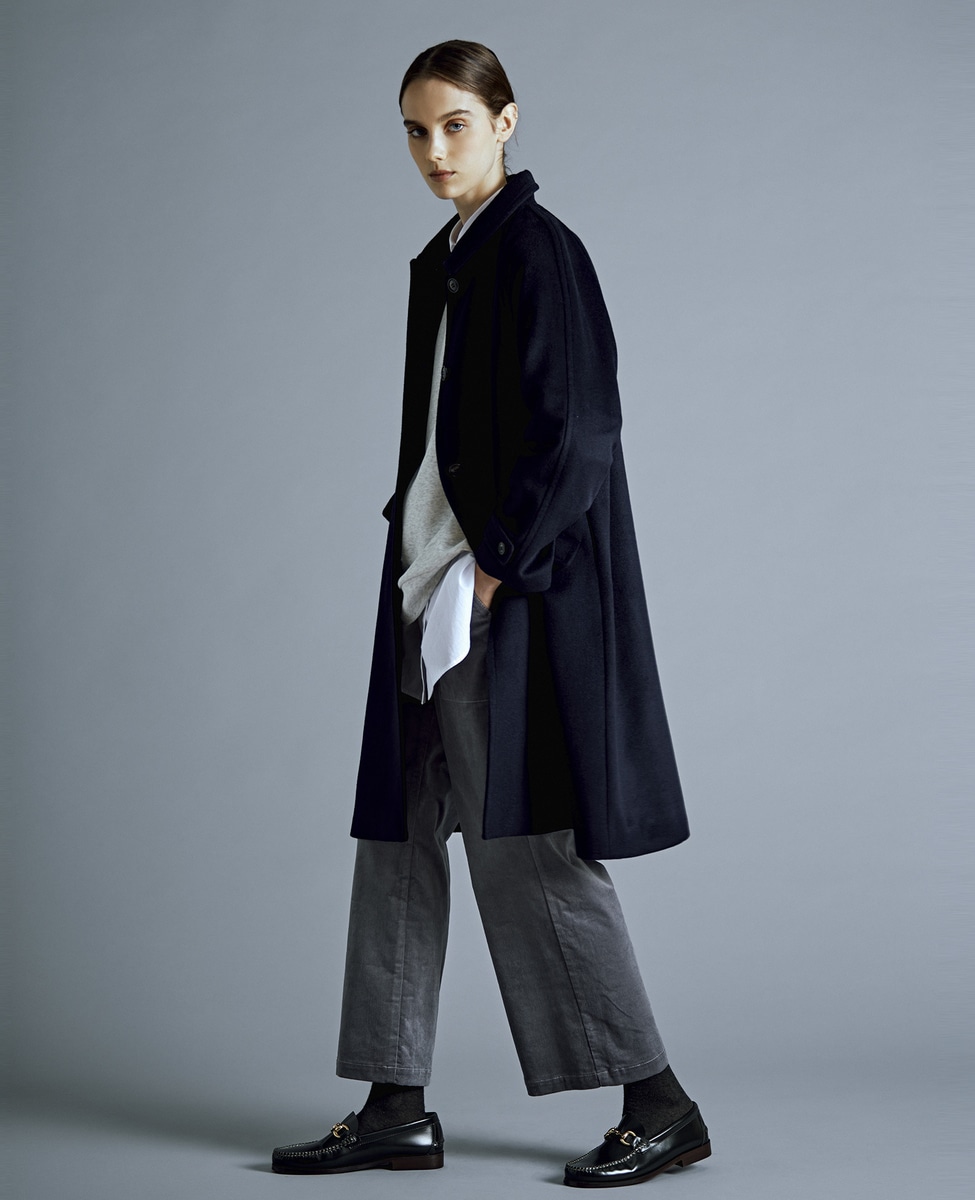 ALLEGE ウール ステンカラーコート 14aw-