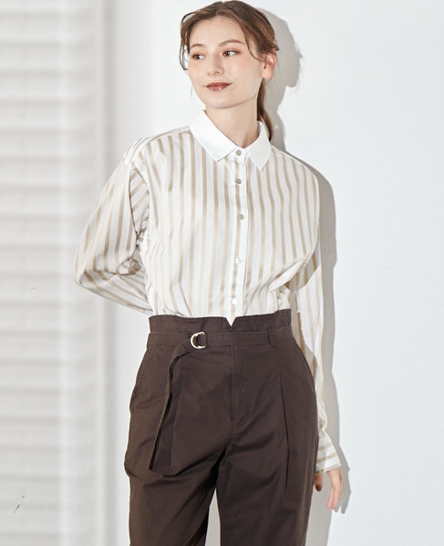 【Duchess Designs×LOURMARIN 別注クレリックシャツ】 詳細画像 ベージュ 1