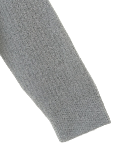 【抜け感のあるネックデザイン♪フードチュニックカーディガン】 詳細画像 グレー 13