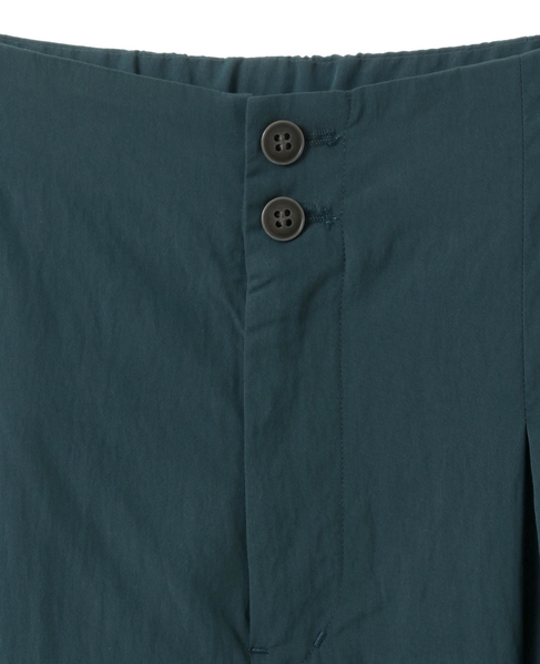 【リラクシーなシルエットのコットンレーヨンタックワイドパンツ】 詳細画像 グリーン 22