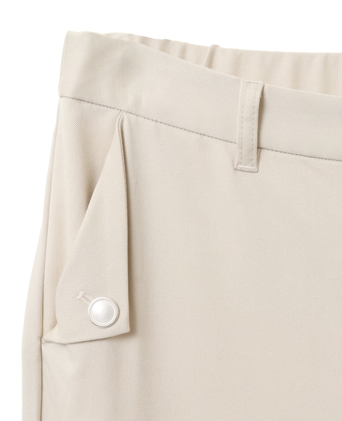 【マリンボタンがポイントのストレッチストレートパンツ】 詳細画像 ライトベージュ 22