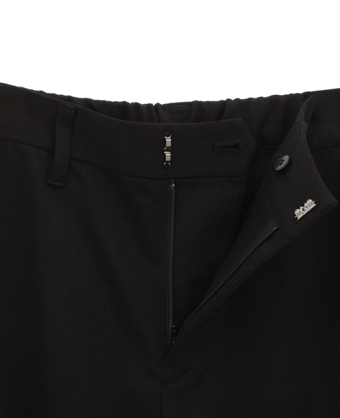 【マリンボタンがポイントのストレッチストレートパンツ】 詳細画像 ブラック 16