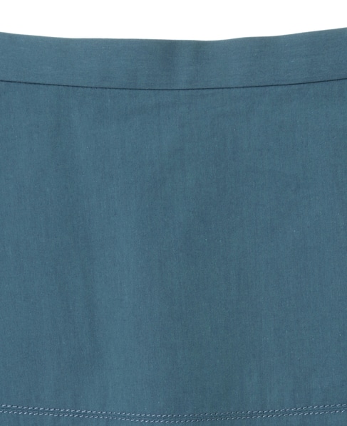 【LOURMARIN/ルールマラン】軽い穿き心地のオーガニックコットンタイプライターミディスカート 詳細画像 ブルー 10