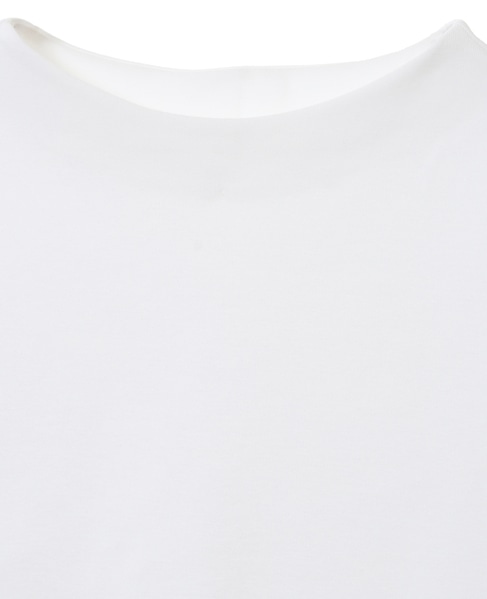 【LOURMARIN/ルールマラン】ボトルネックが大人なコットンフライスTシャツ 詳細画像 ホワイト 6