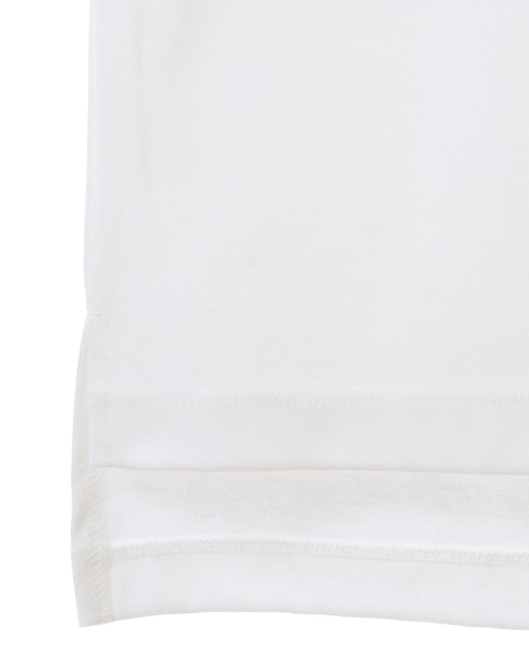 【LOURMARIN/ルールマラン】ボトルネックが大人なコットンフライスTシャツ 詳細画像 ホワイト 8