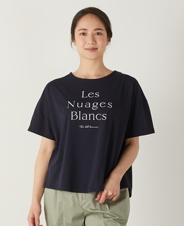 【Les Nuages Blancs ロゴプリントTシャツ】