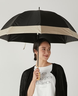 《WEB限定》【because/ビコーズ】晴雨兼用 バイカラーの傘