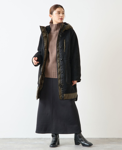 【WOOLRICH/ウールリッチ】TEDDY PARKA 詳細画像 ブラック 2