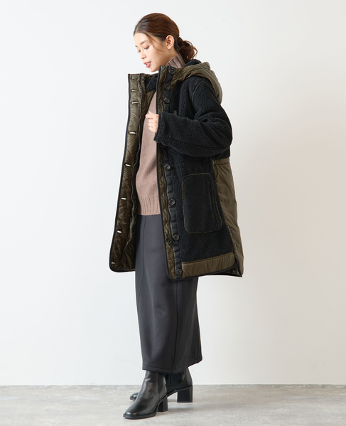 【WOOLRICH/ウールリッチ】TEDDY PARKA 詳細画像 ブラック 3