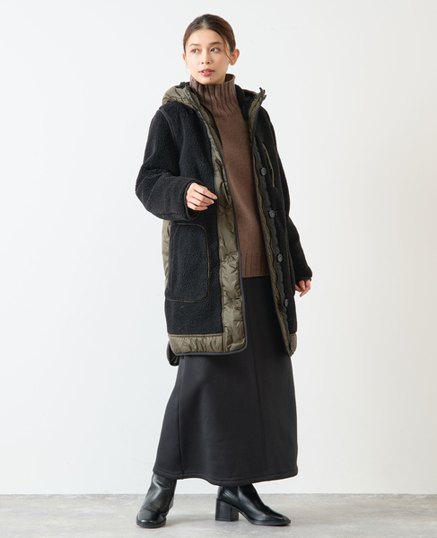 【WOOLRICH/ウールリッチ】TEDDY PARKA 詳細画像 ブラック 8