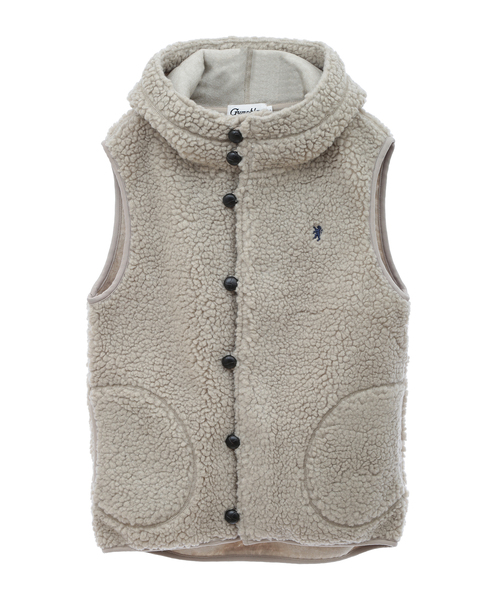 【Gymphlex/ジムフレックス】BOA HOODED VEST  詳細画像 グレイッシュベージュ 1