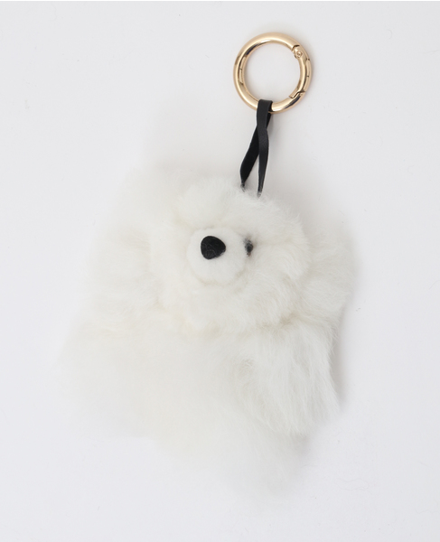 【COSY/コージー】Small Bear Baby Alpaca Key Ring 詳細画像 ホワイト 1