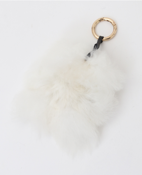 【COSY/コージー】Small Bear Baby Alpaca Key Ring 詳細画像 ホワイト 2