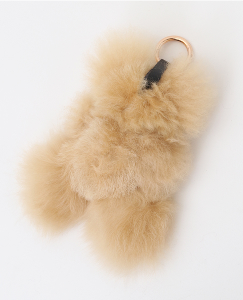 【COSY/コージー】Medium Bear Baby Alpaca Key Ring 詳細画像 ベージュ 2