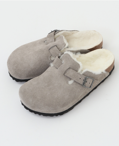 【BIRKENSTOCK/ビルケンシュトック】BOSTON Shearling LEVE Stone Coin LAF 詳細画像 グレー 1