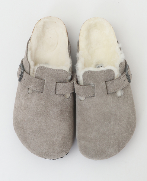 【BIRKENSTOCK/ビルケンシュトック】BOSTON Shearling LEVE Stone Coin LAF 詳細画像 グレー 2