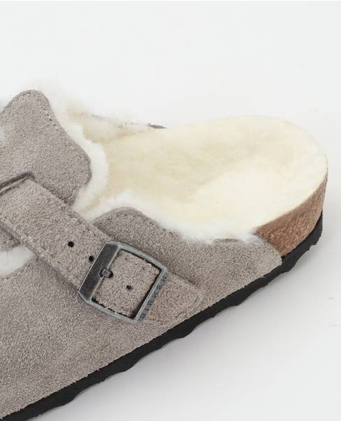 【BIRKENSTOCK/ビルケンシュトック】BOSTON Shearling LEVE Stone Coin LAF 詳細画像 グレー 6