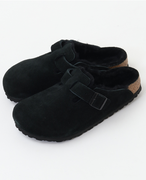 【BIRKENSTOCK/ビルケンシュトック】BOSTON Shearling LEVE Stone Coin LAF 詳細画像 ブラック 1