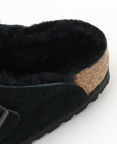 【BIRKENSTOCK/ビルケンシュトック】BOSTON Shearling LEVE Stone Coin LAF 詳細画像 ブラック 6