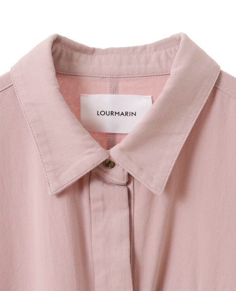 【LOURMARIN/ルールマラン】コットンツイルシャツワンピース 詳細画像 ピンク 3