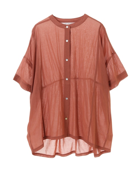 シアーブラウス 詳細画像 キャメル 1