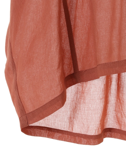 シアーブラウス 詳細画像 キャメル 4