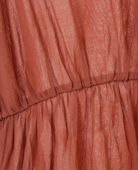 シアーブラウス 詳細画像 キャメル 5