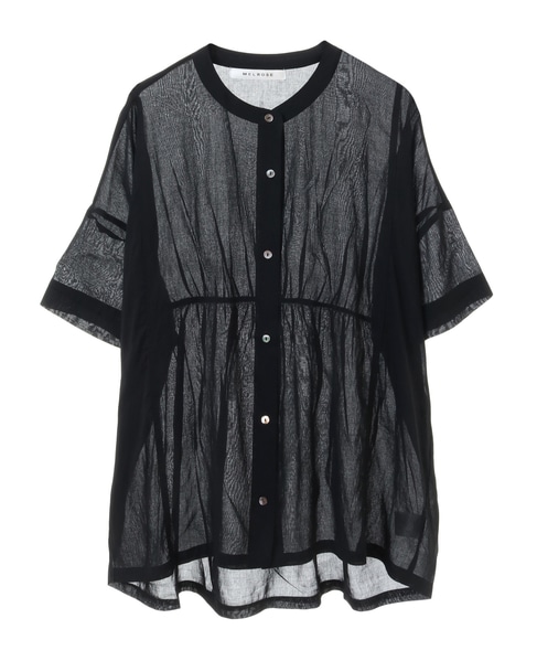 シアーブラウス 詳細画像 ブラック 1