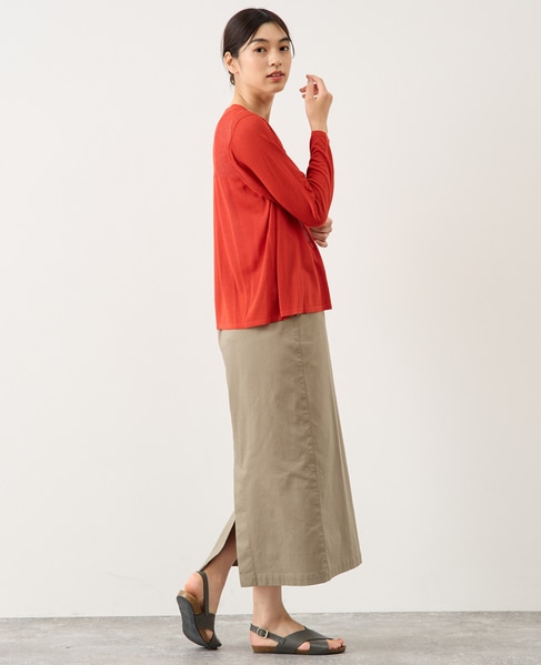 ヨーク切替カーディガン 詳細画像 レッド 4