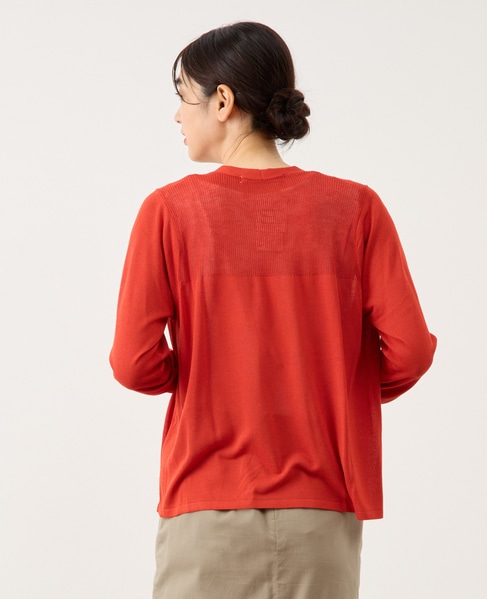 ヨーク切替カーディガン 詳細画像 レッド 6