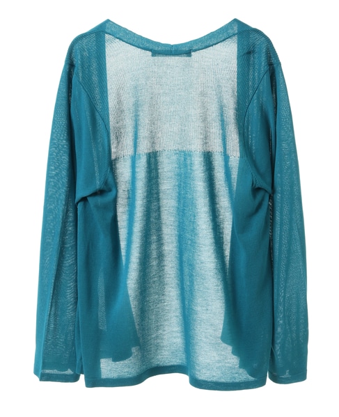 ヨーク切替カーディガン 詳細画像 ブルーグリーン 10